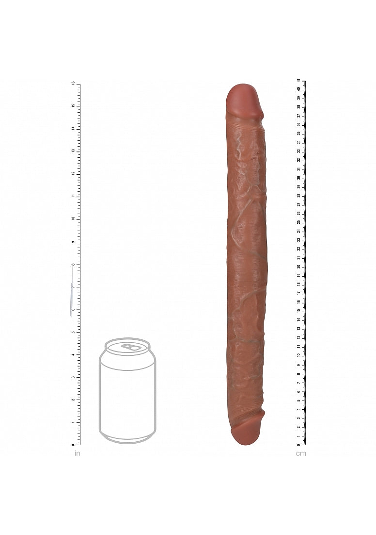 Shots Toys | REALROCK 40cm Thick Double Dildo - Tan (16") Thick Double Dong