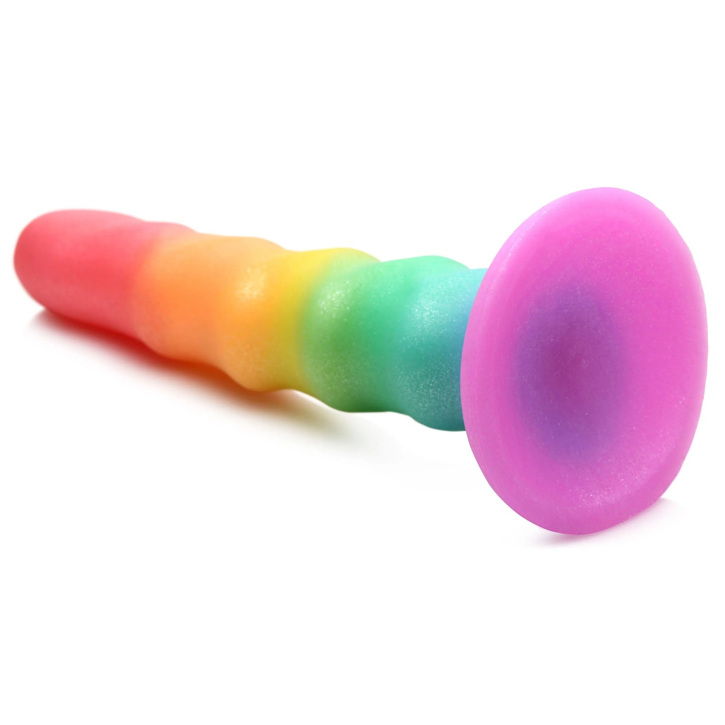 Curve Toys | Simply Sweet 6.5" Zigzag Rainbow Dildo