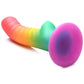 Curve Toys | Simply Sweet 6.5" Ribbed Rainbow Dildo