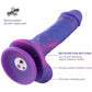 Hismith 8.38" Purple Vibrating Silicone Dildo w Remote (KlicLok)