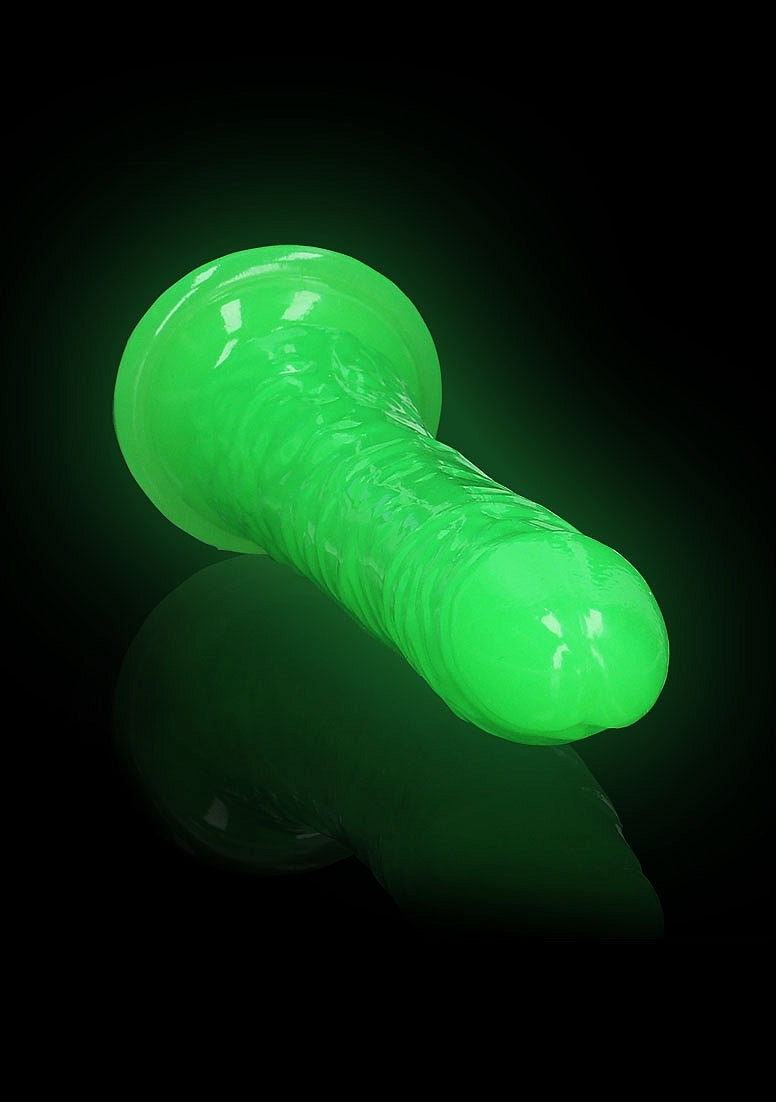 Shots Toys | REALROCK 20cm Slim Glow in the Dark Neon - Green (8") Dildo Dong