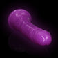 Shots Toys | REALROCK 32cm Slim Glow in the Dark Neon - Purple (11") Dildo Dong