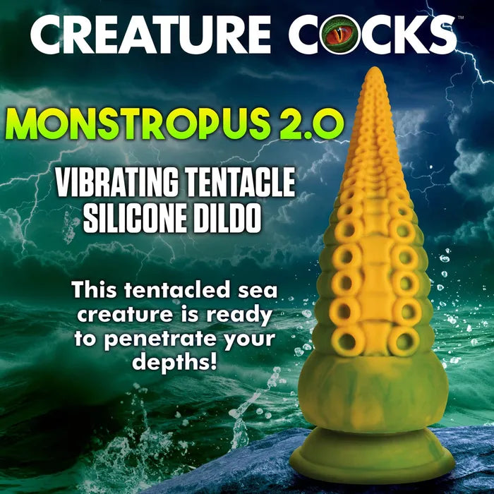 Creature Cocks Monstropus 2.0 Vibrating Tentacled Monster Silicone 18.5cm Dildo