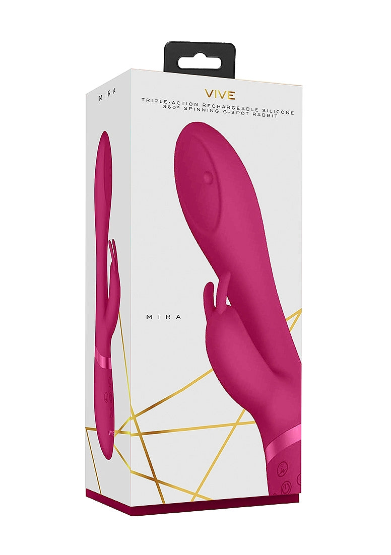 Shots Toys | VIVE Mira Spinning G-Spot Rabbit Vibrator Pink