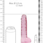 Shots Toys | REALROCK Crystal Clear 7"/17cm Realistic Dildo with Balls Pink