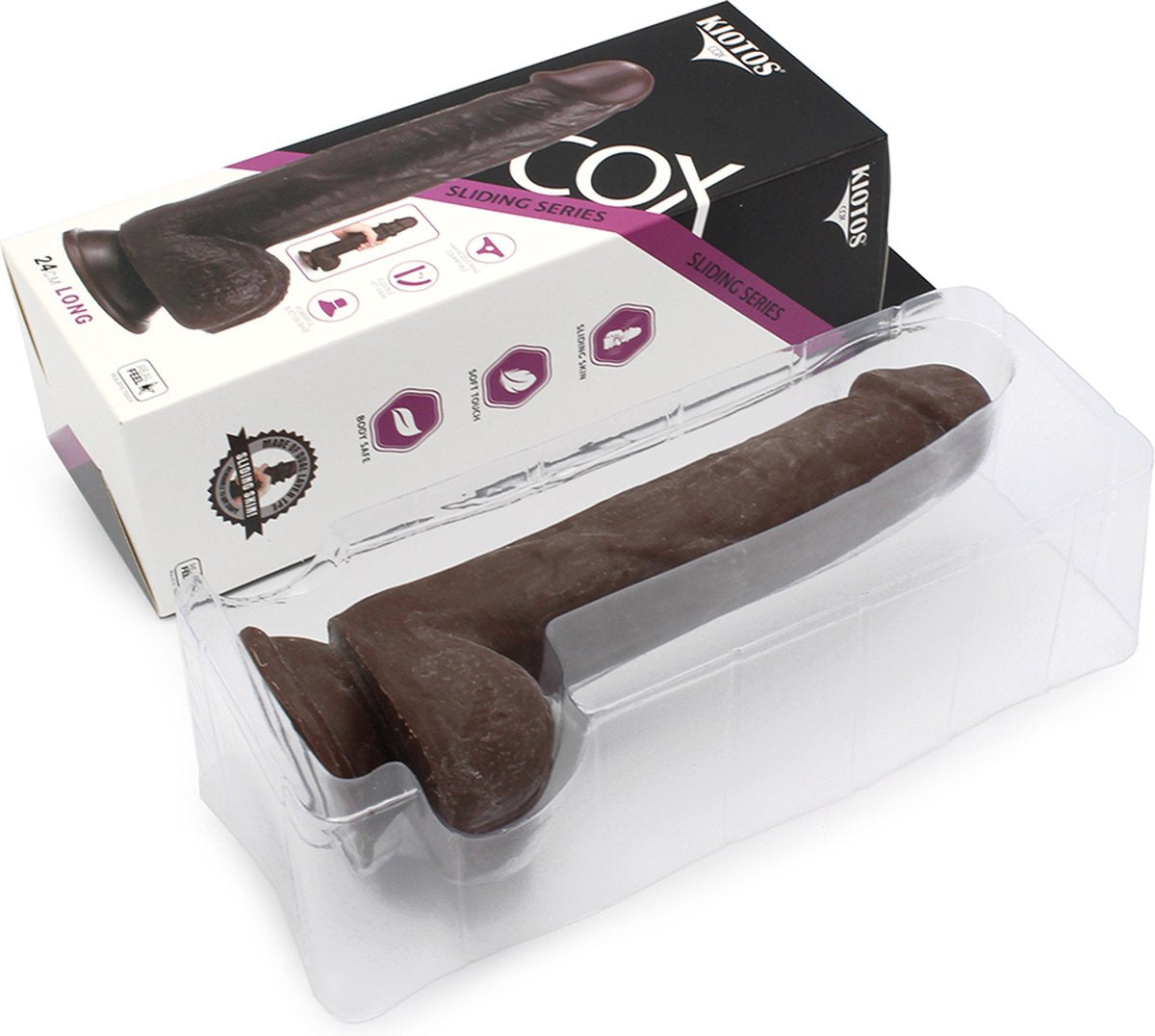 O-Products | Kiotos Cox Sliding Skin Dildo 23cm Black