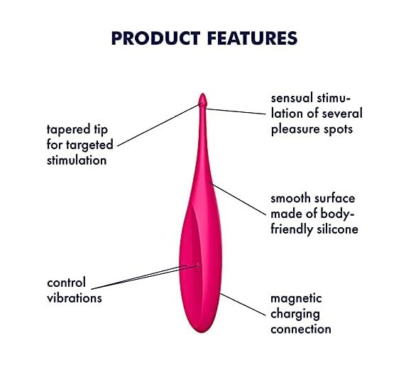 Satisfyer Twirling Fun Tip Vibrator Magenta