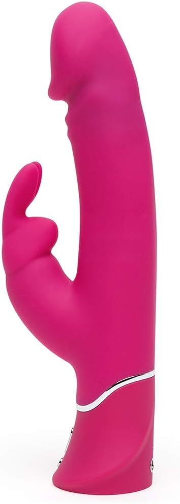 Love Honey Happy Rabbit Realistic Dual Density Rabbit Vibrator Pink