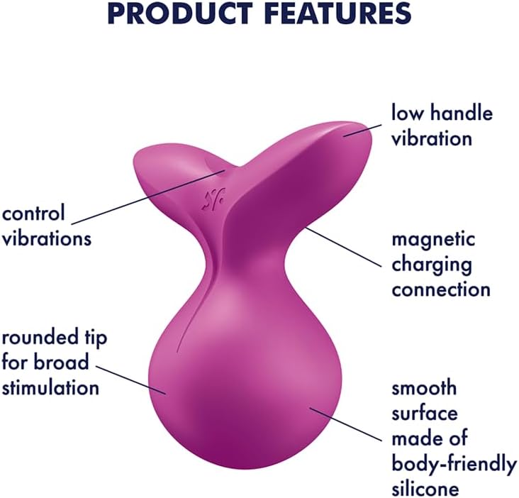 Satisfyer Viva La Vulva 3 Violet USB Rechargeable Stimulator Vibrator