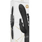 Shots Toys | VIVE Rini Pulse Wave Double Penetration Rabbit Vibrator Black