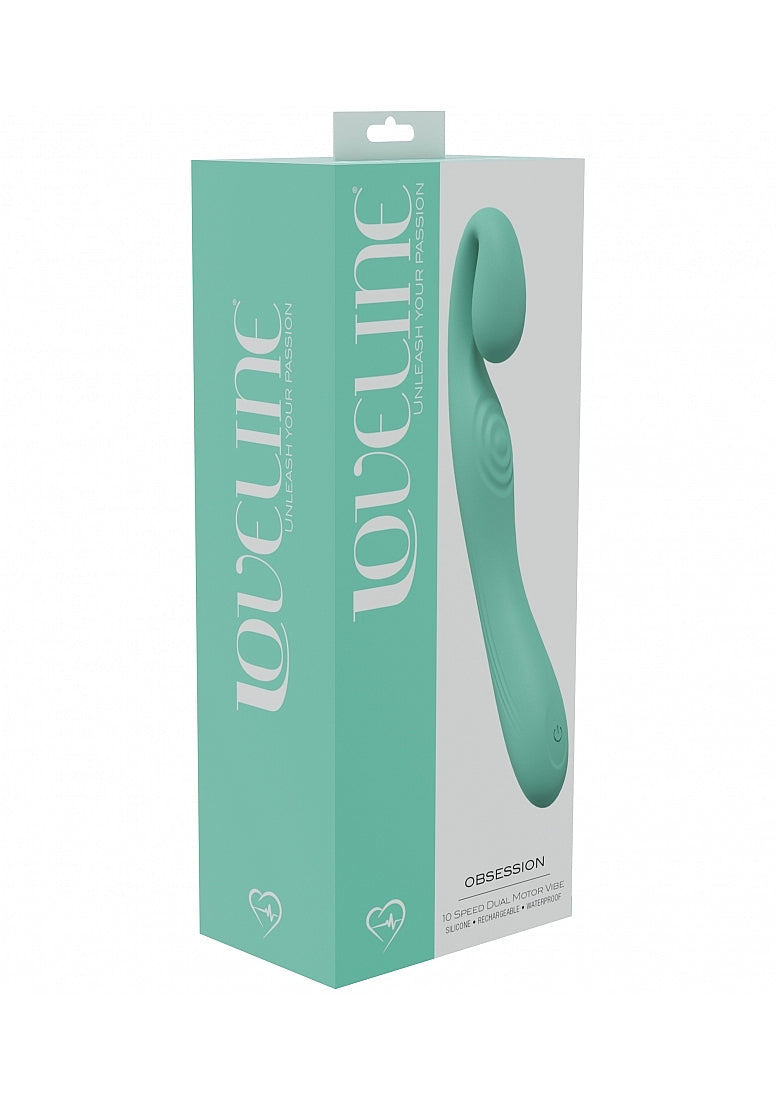 LOVELINE Obsession - Green 18.4cm USB Rechargeable Vibrator