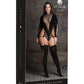 Le Desir Shade - Kalyke XXIII - Bodystocking with Turtleneck Black Size OSX