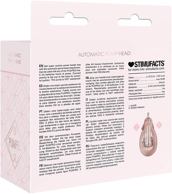 Shots Toys | Pumped Automatic Pump Head Pink