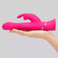 Love Honey Happy Rabbit Thrusting Realistic Rechargeable Rabbit Vibrator Pink