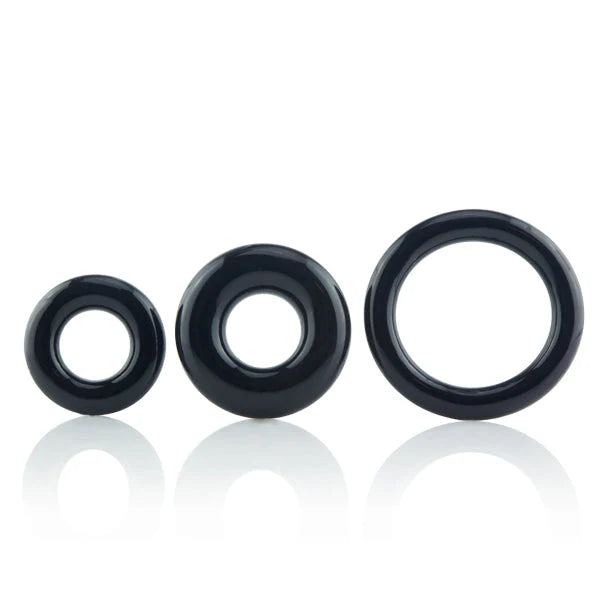 ScreamingO RingO x3 Cock Rings Black - 3 Pack