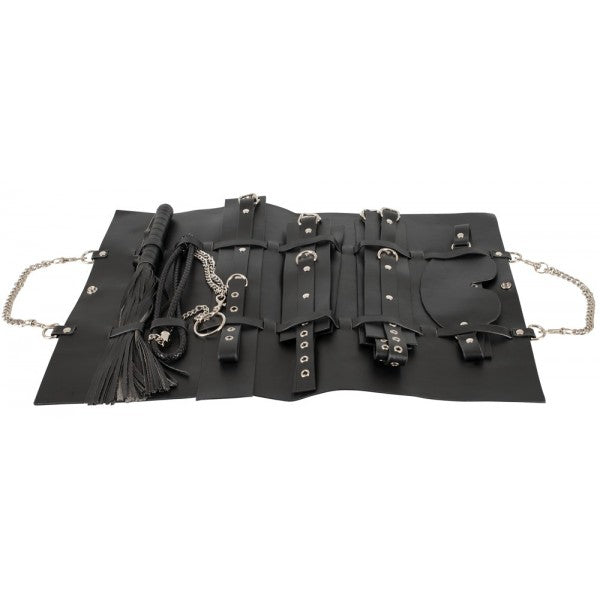 Bad Kitty Fetish Bag - 11 Piece Fetish Set Kit BDSM Bondage