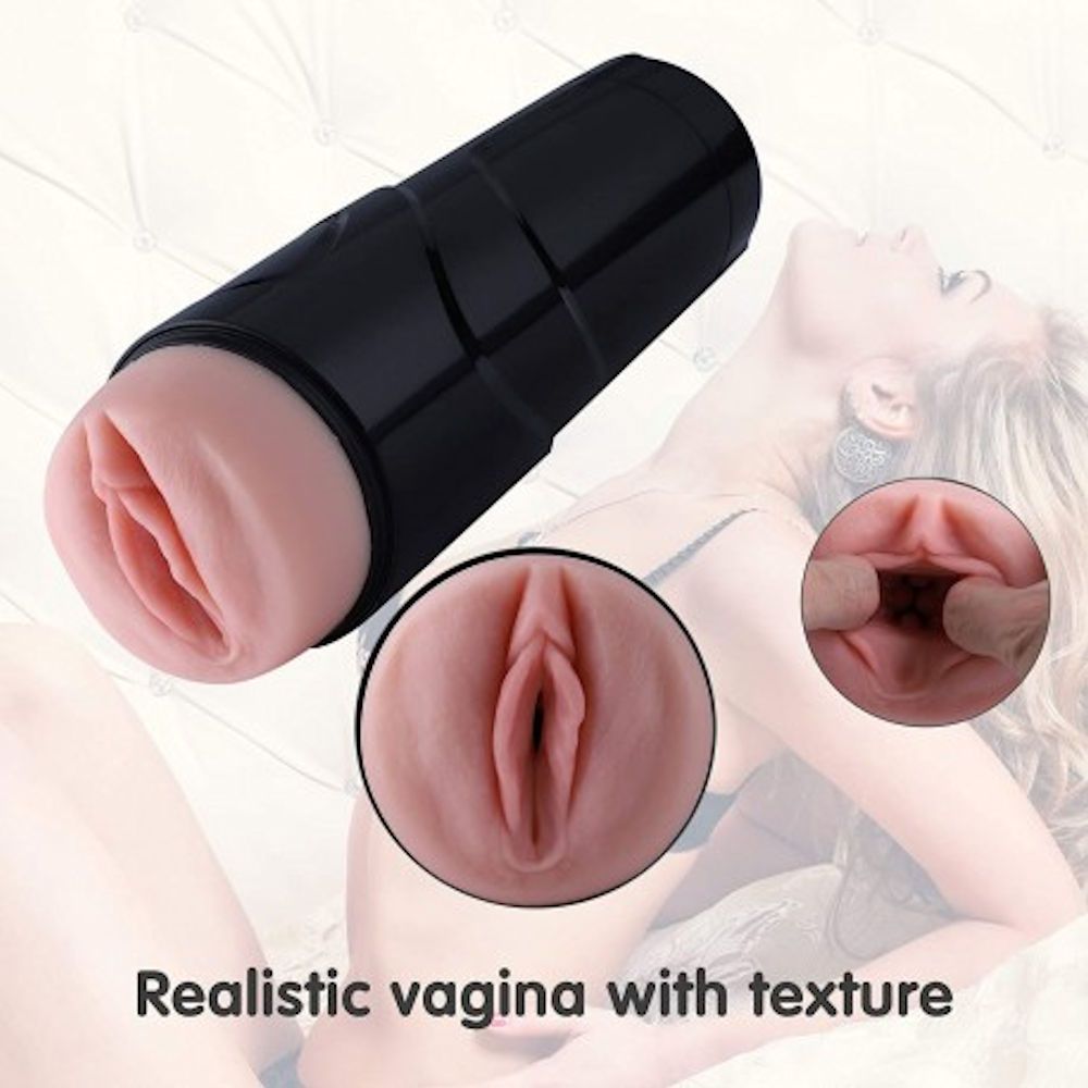 HiSmith - Vibrating Rechargeable Pussy Stroker with Black Case (KlicLok)