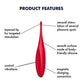 Satisfyer Twirling Fun Tip Vibrator Poppy Red