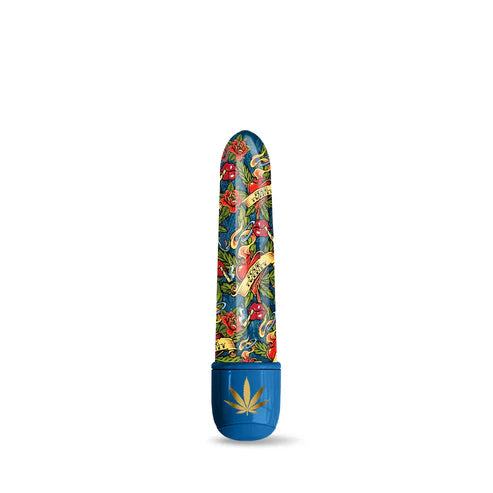 Global Novelties | Prints Charming Buzzed 5" Mini Vibe Vibrator Blue Dream w/Storage Bag