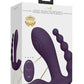 Shots Toys | VIVE Kata Pulse Wave G-Spot Clitoral Anal Triple Vibrator Purple w Remote