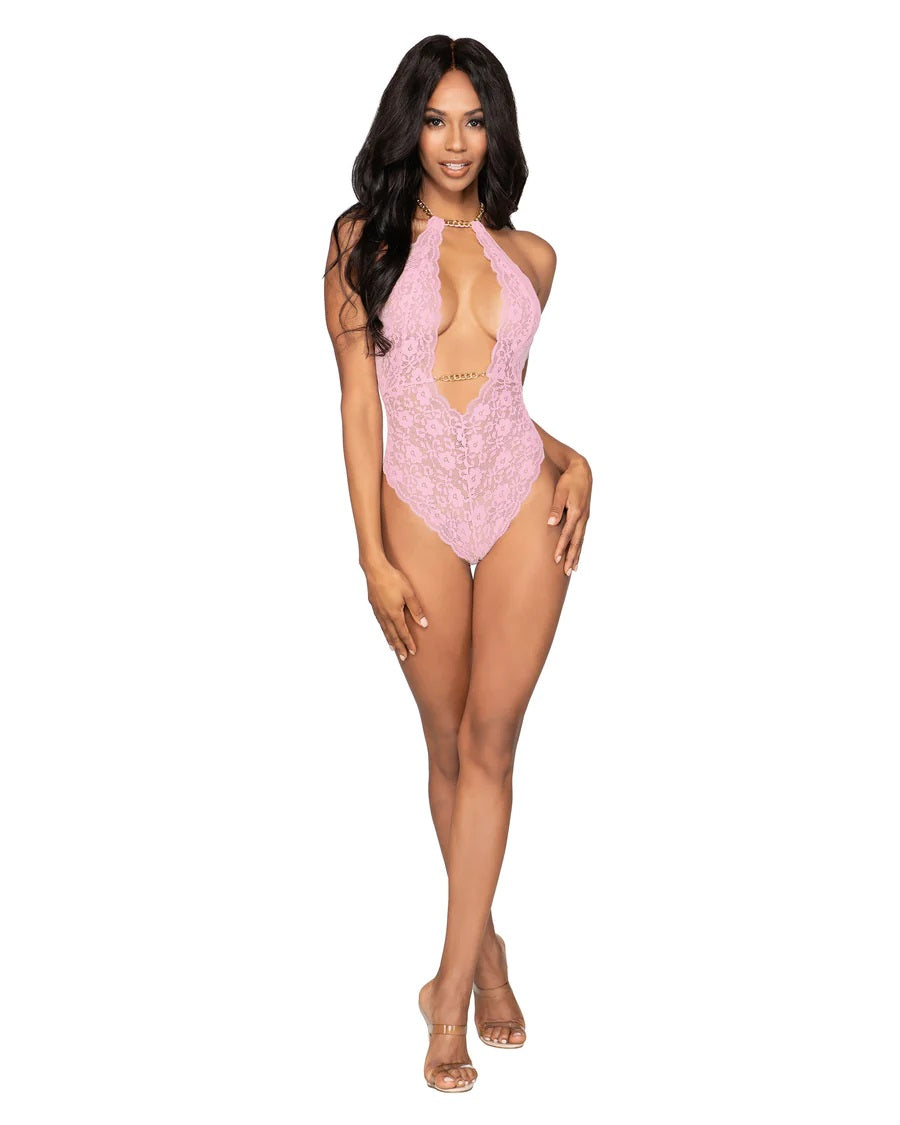 Dreamgirl Lingerie Teddy Pink Size OS One Size