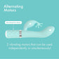 Pillow Talk Kinky Dual Massager Rabbit Vibrator w Swarovski Crystal Button Teal