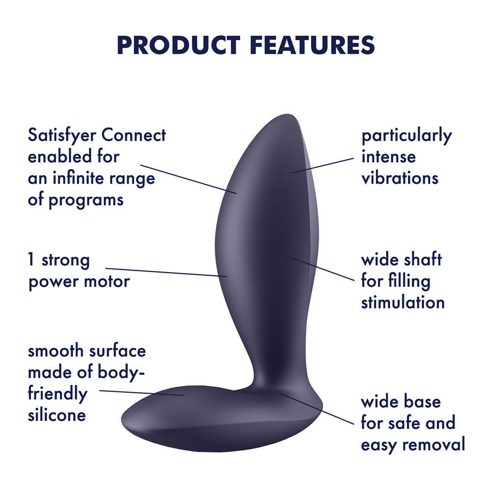 Satisfyer Intensity Plug USB Rechargeable Butt Plug with App Control