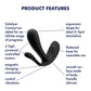 Satisfyer Top Secret + Black Wearable Anal G-Spot Vibrator with App Control