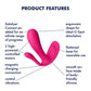 Satisfyer Top Secret + Pink Wearable Anal G-Spot Vibrator with App Control