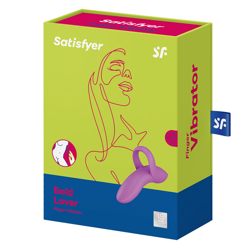 Satisfyer Bold Lover - Dark Pink USB Rechargeable Finger Stimulator