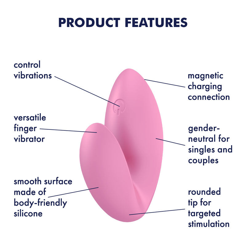 Satisfyer Love Riot - Pink USB Rechargeable Finger Stimulator