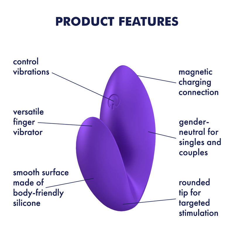 Satisfyer Love Riot - Purple USB Rechargeable Finger Stimulator