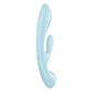 Satisfyer Triple Oh Rabbit Vibrator - Light Blue