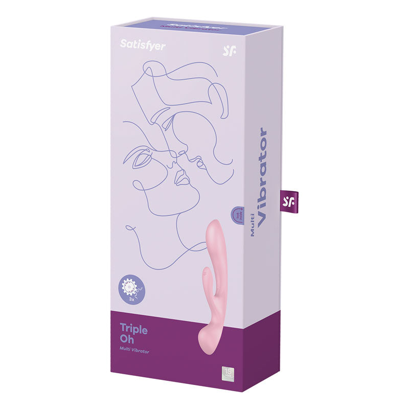 Satisfyer Triple Oh Rabbit Vibrator - Pink