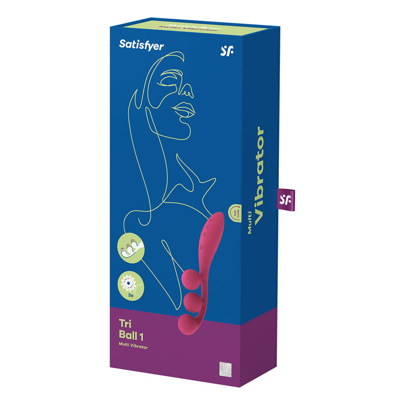 Satisfyer Tri Ball 1 3-Motor Vibrator - Red