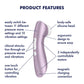 Satisfyer Pro 2+ Violet Touch-Free USB-Rechargeable Clitoral Stimulator Vibrator