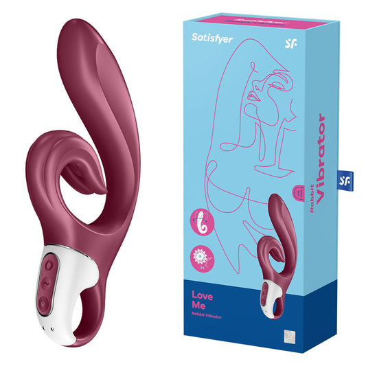 Satisfyer Love Me Rabbit Vibrator - Red