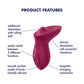 Satisfyer Exciterrr - Rolling Layon Vibrator w Stimulating Moving Ball Berry