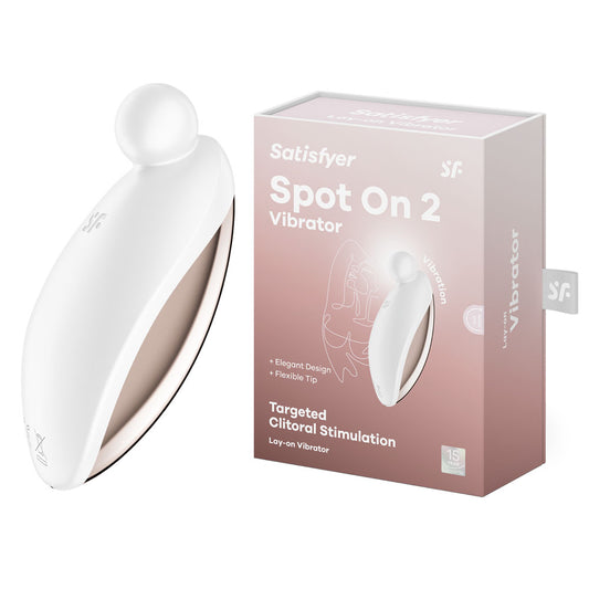 Satisfyer Spot On 2 White USB Rechargeable Targeted Clitoral Stimulator Vibrator