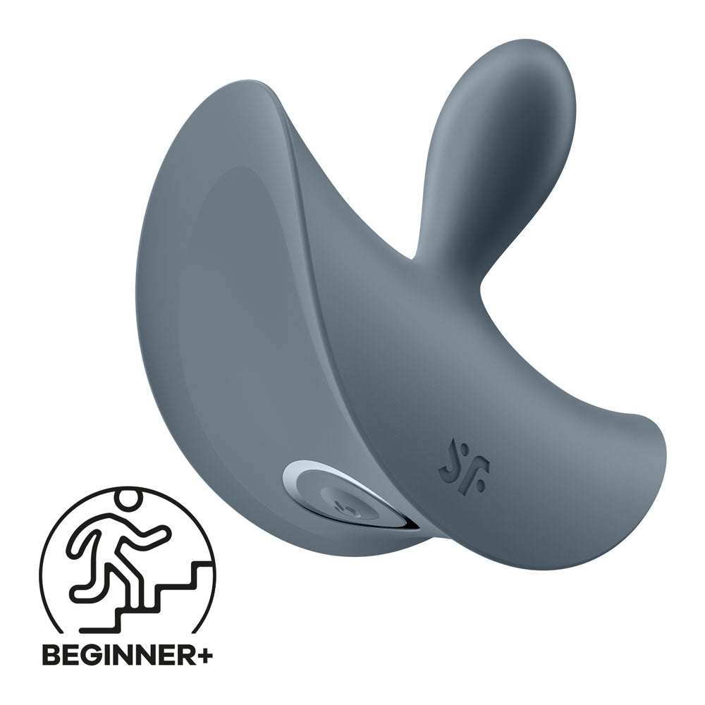 Satisfyer Booty Absolute Beginners 2 - Grey USB Rechargeable Vibrating Butt Plug