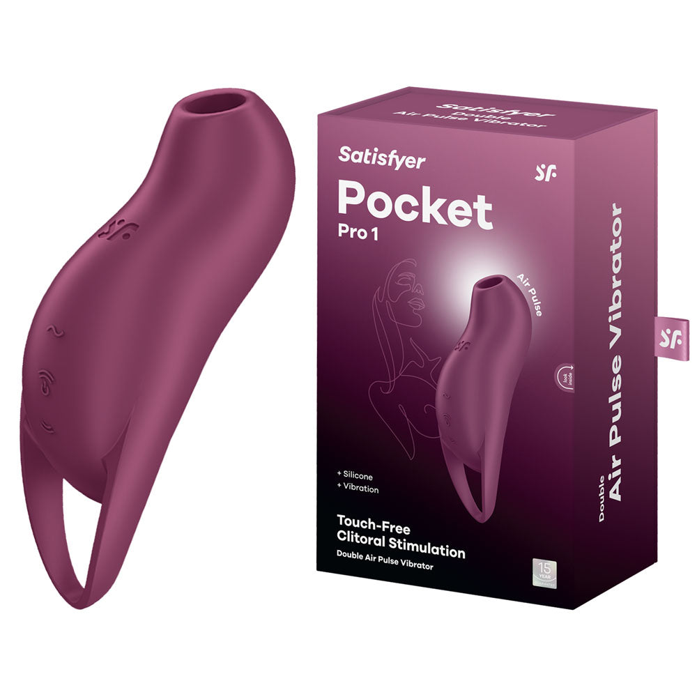 Satisfyer Pocket Pro 1 - Purple USB Rechargeable Double Air Pulse Vibrator