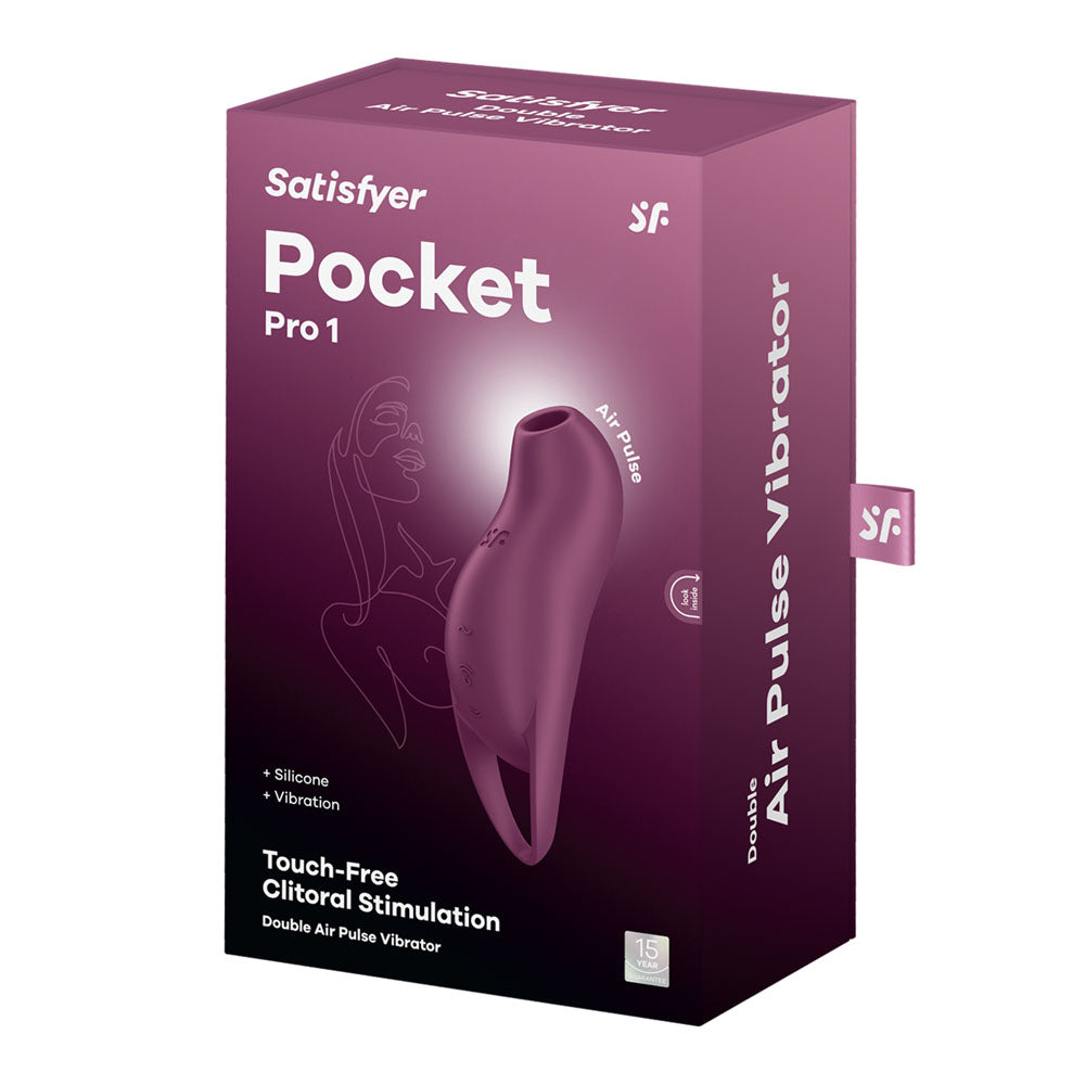 Satisfyer Pocket Pro 1 - Purple USB Rechargeable Double Air Pulse Vibrator