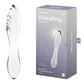 Satisfyer Dazzling Crystal 1 - Clear Glass Double Ended Dildo Hot & Cold Temperture Play