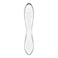 Satisfyer Dazzling Crystal 1 - Clear Glass Double Ended Dildo Hot & Cold Temperture Play