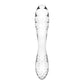 Satisfyer Dazzling Crystal 1 - Clear Glass Double Ended Dildo Hot & Cold Temperture Play