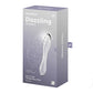 Satisfyer Dazzling Crystal 1 - Clear Glass Double Ended Dildo Hot & Cold Temperture Play