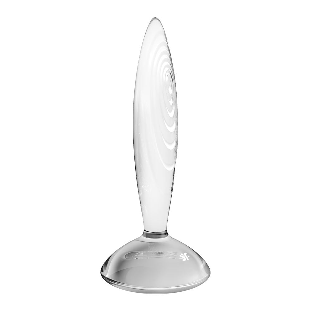 Satisfyer Sparkling Crystal - Clear Glass Butt Plug Hot & Cold Temperture Play