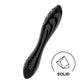 Satisfyer Dazzling Crystal 1 - Black Glass Double Ended Dildo Hot & Cold Play