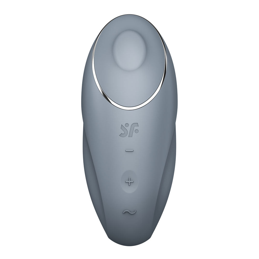 Satisfyer Tap & Climax 1 Blue Grey USB Rechargeable Pulsing Tapping Stimulator Vibrator