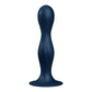 Satisfyer Double Ball-R - Dark Blue Anal Plug - Strap-On Compatible